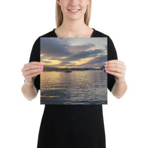 A Sunset Worth Sharing – Photo paper poster