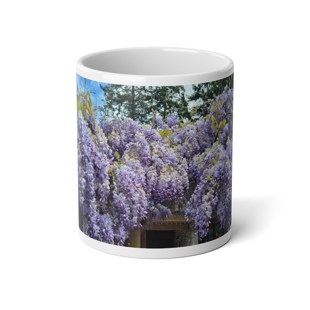 Wisteria Flower Jumbo Mug, 20oz - Image 2