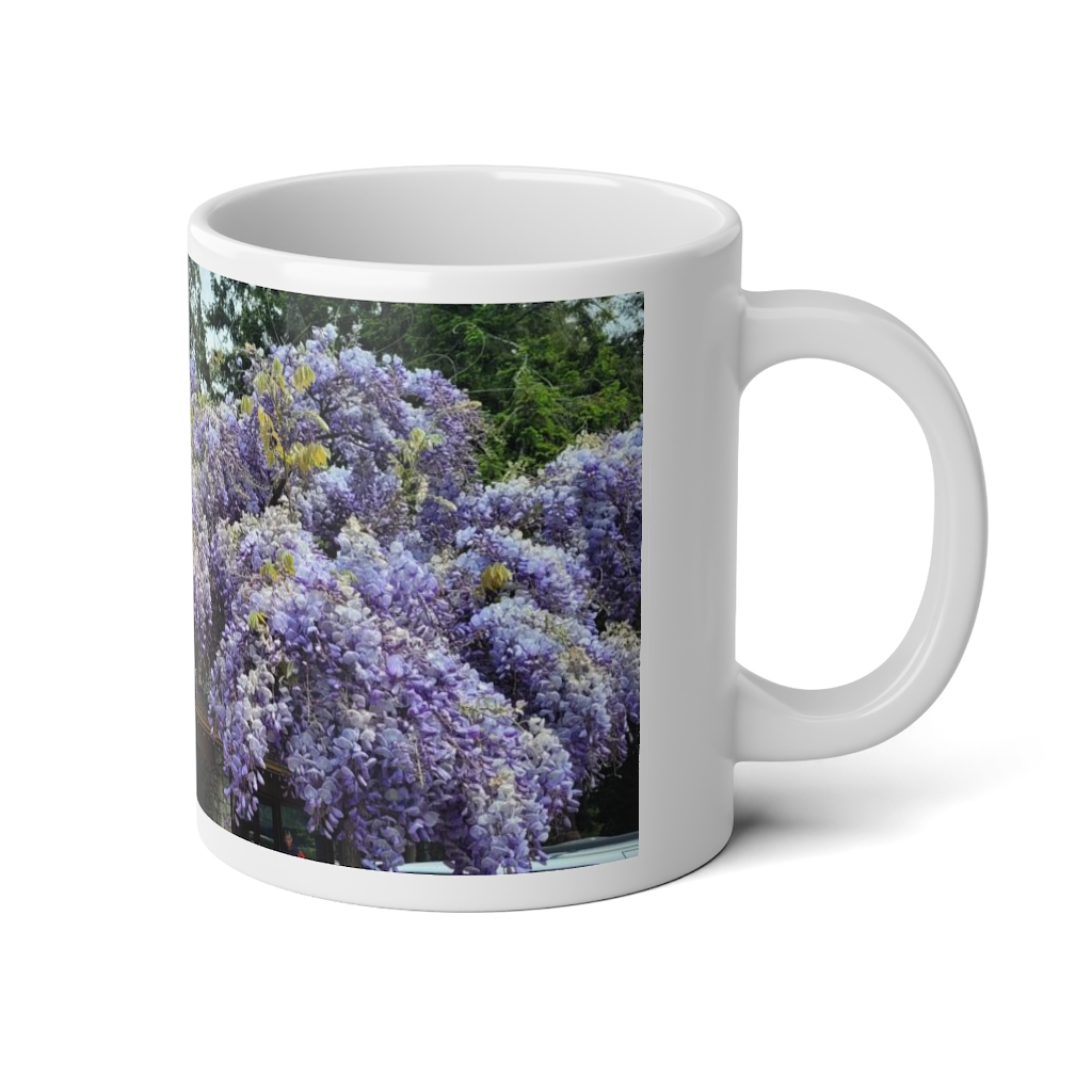 Wisteria Flower Jumbo Mug, 20oz - Image 4