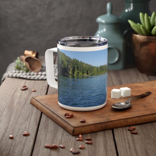 Trout Fishin Insulated Coffee Mug, 10oz - Image 6