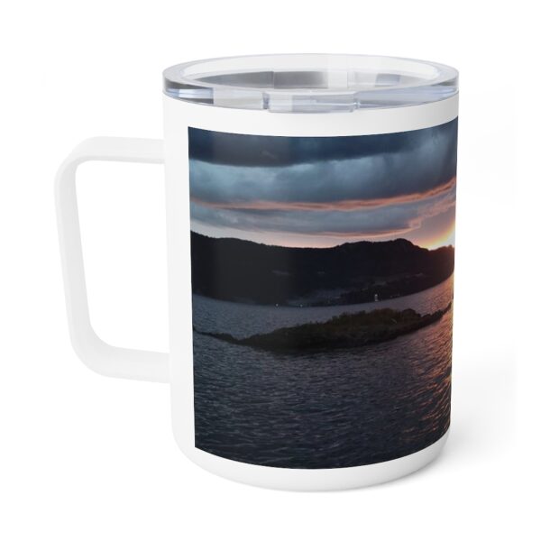 Stormy Sundown - Insulated Coffee Mug, 10oz - Image 4