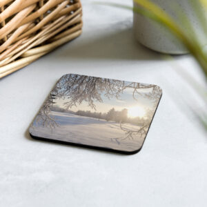 Cork-back coaster