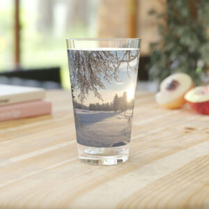 Snowy Pint Glass, 16oz