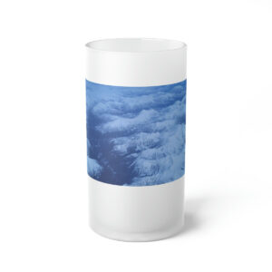 Frosted Mountain Glass Beer Mug