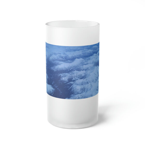 Frosted Mountain Glass Beer Mug - Image 2