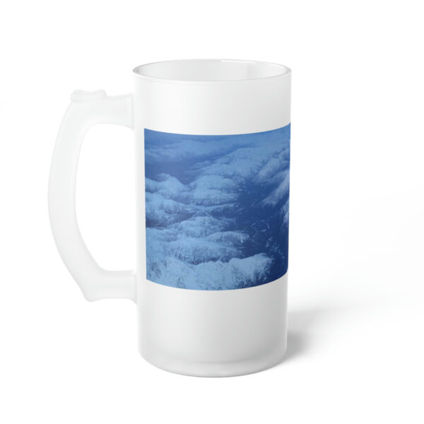 Frosted Mountain Glass Beer Mug - Image 4