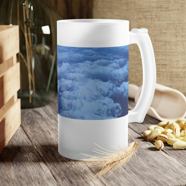 Frosted Mountain Glass Beer Mug - Image 7