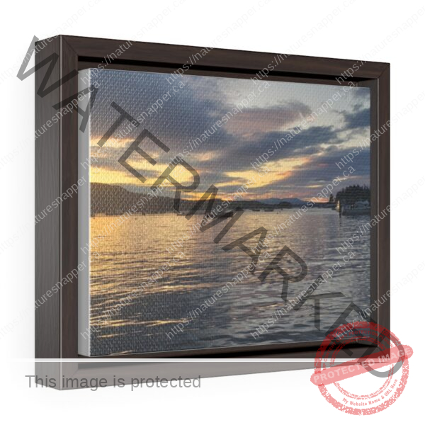 Wrapped in Tulips - Horizontal Framed Wrap Canvas