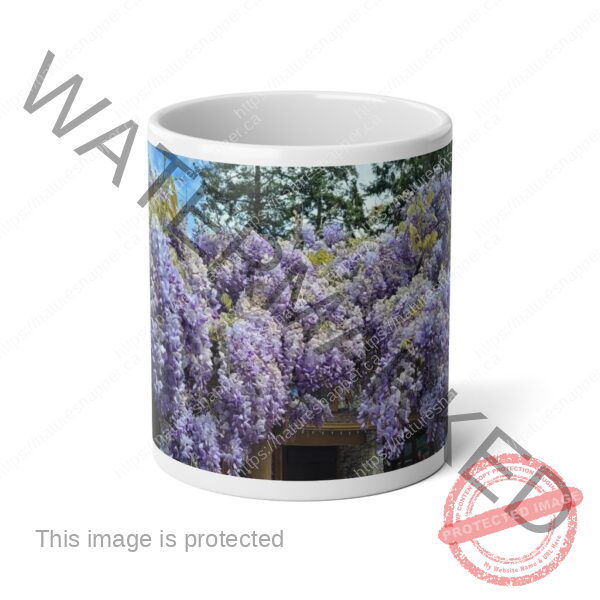 Wisteria Flower Jumbo Mug, 20oz - Image 2