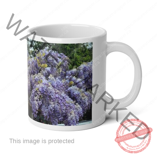 Wisteria Flower Jumbo Mug, 20oz - Image 4