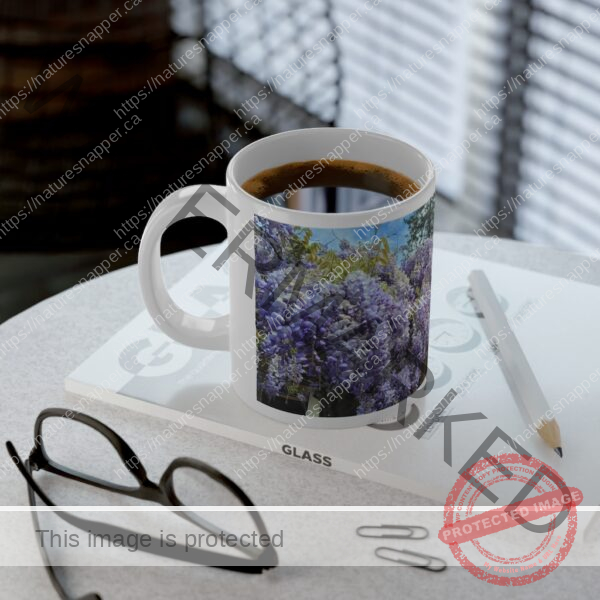 Wisteria Flower Jumbo Mug, 20oz - Image 6