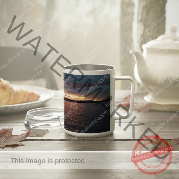 Stormy Sundown - Insulated Coffee Mug, 10oz - Image 6
