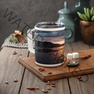 Stormy Sundown – Insulated Coffee Mug, 10oz