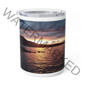 Stormy Sundown – Insulated Coffee Mug, 10oz
