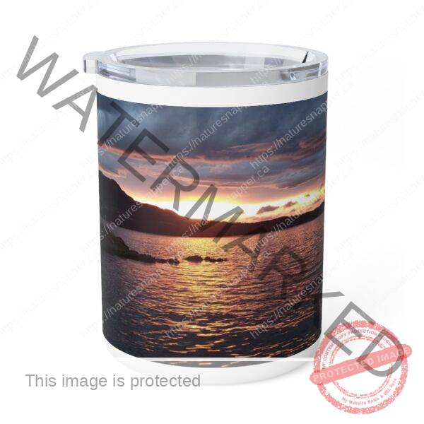 Stormy Sundown - Insulated Coffee Mug, 10oz - Image 2
