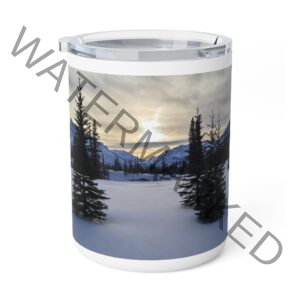 Frosty Mountain Sun Insulated Coffee Mug, 10oz