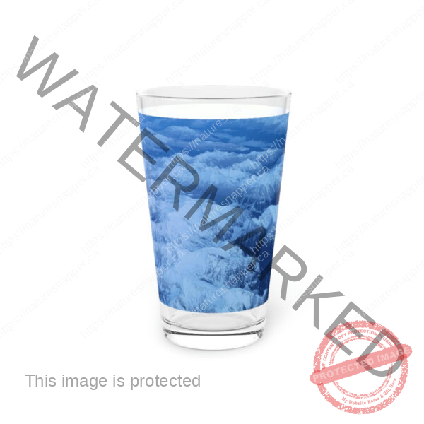 Frosty Mountain Pint Glass, 16oz - Image 4