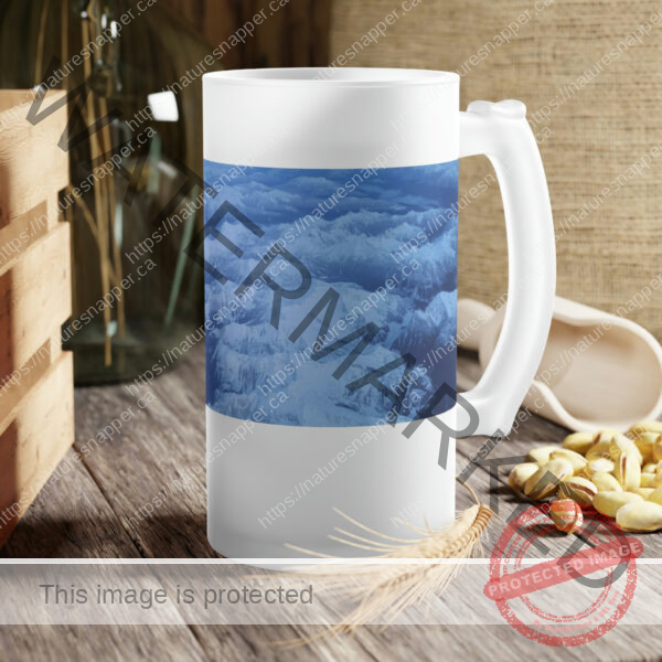 Frosted Mountain Glass Beer Mug - Image 7