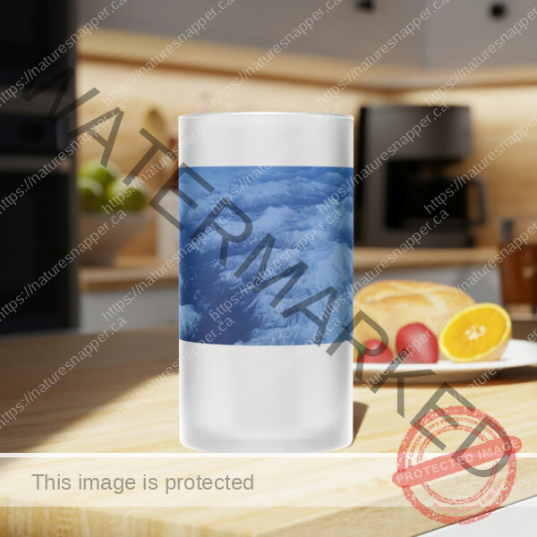 Frosted Mountain Glass Beer Mug - Image 8
