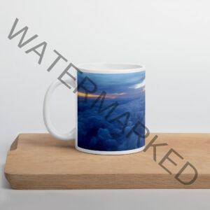 Cloud Nine White glossy mug
